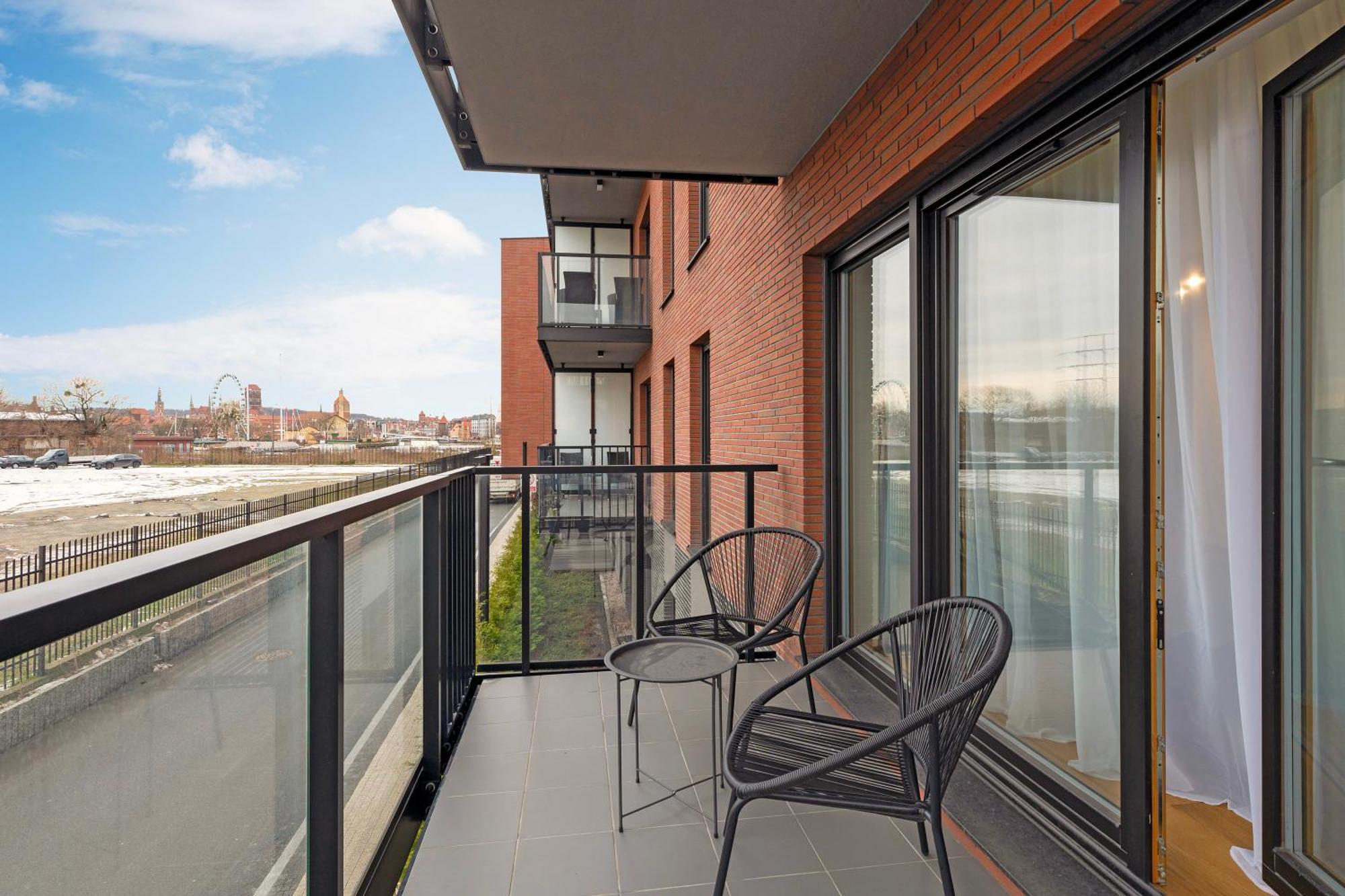 Nadmotlawie Riverside - Sauna, Gym & Parking By Downtown Apartments Gdańsk Rom bilde