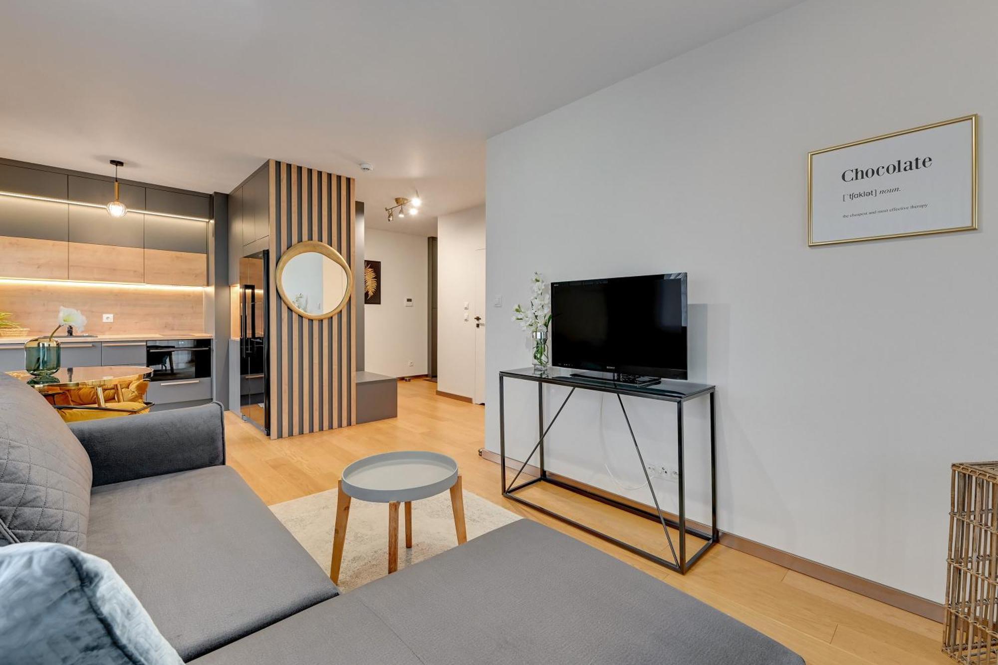 Nadmotlawie Riverside - Sauna, Gym & Parking By Downtown Apartments Gdańsk Rom bilde