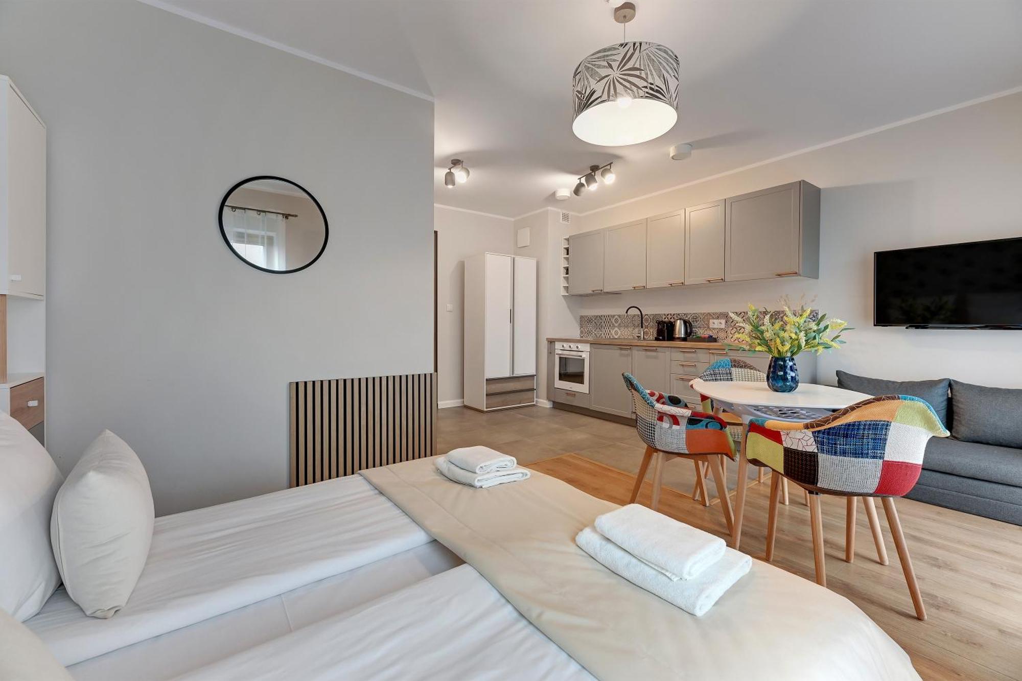 Nadmotlawie Riverside - Sauna, Gym & Parking By Downtown Apartments Gdańsk Rom bilde