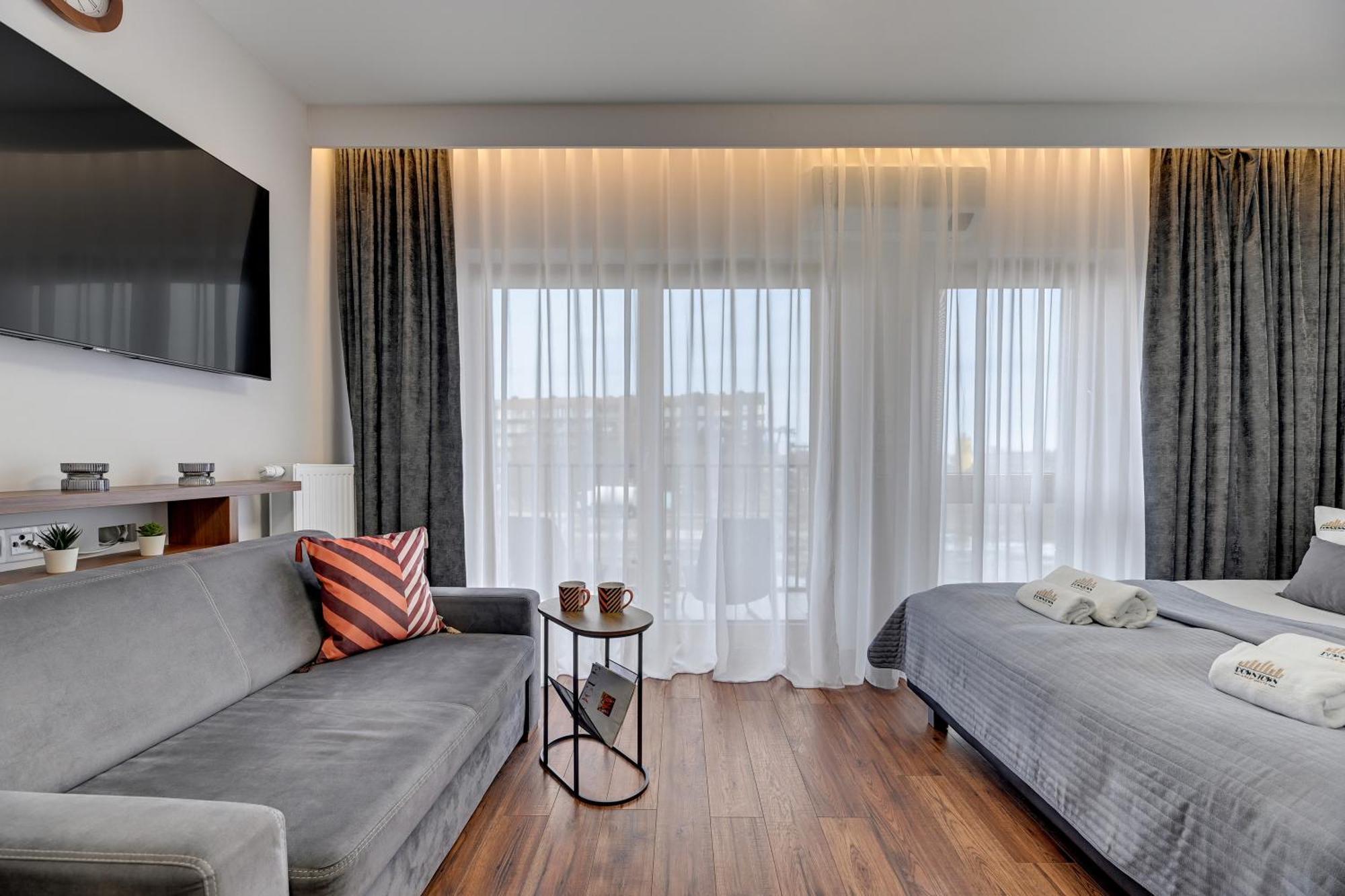 Nadmotlawie Riverside - Sauna, Gym & Parking By Downtown Apartments Gdańsk Rom bilde