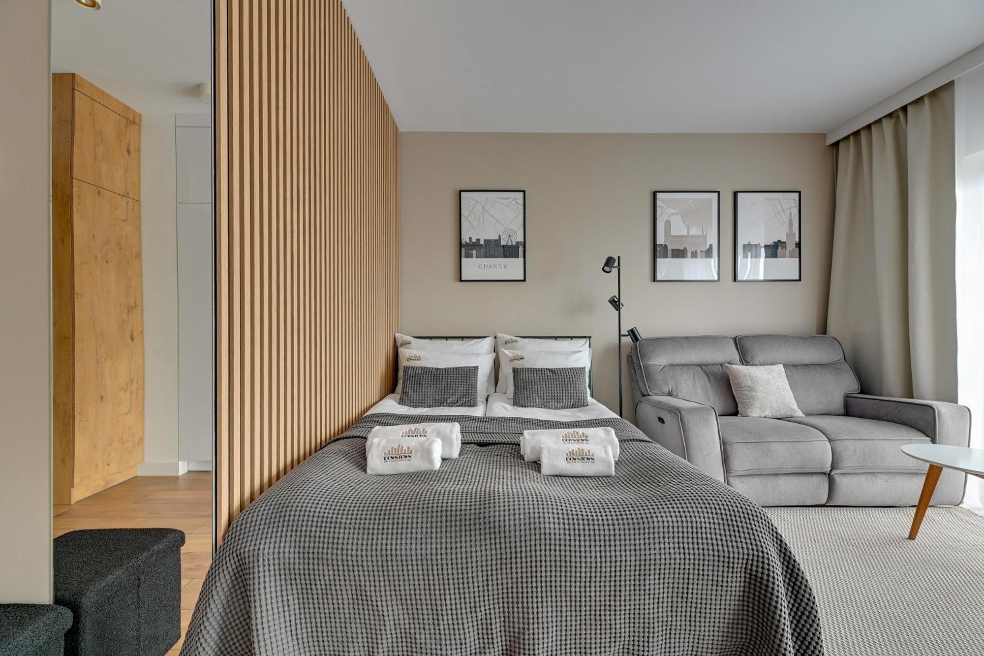 Nadmotlawie Riverside - Sauna, Gym & Parking By Downtown Apartments Gdańsk Rom bilde